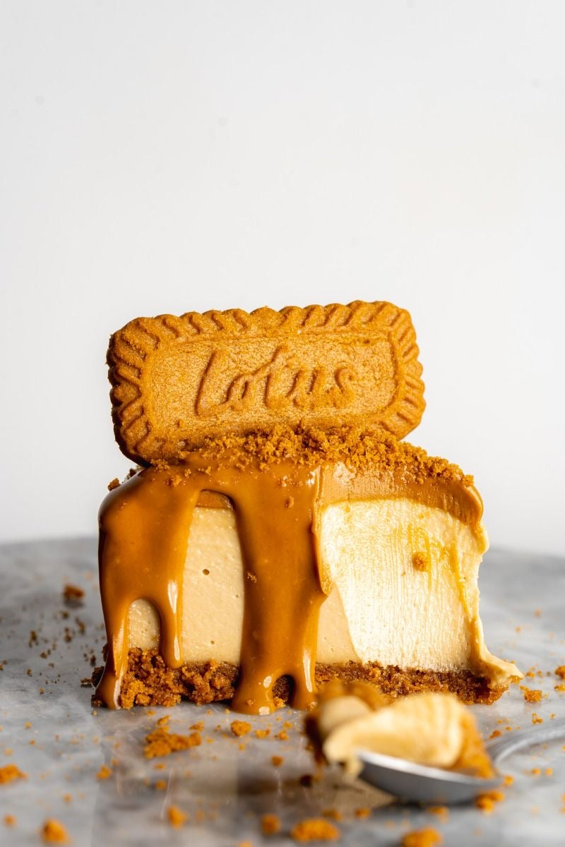Rebanada de chescake Lotus