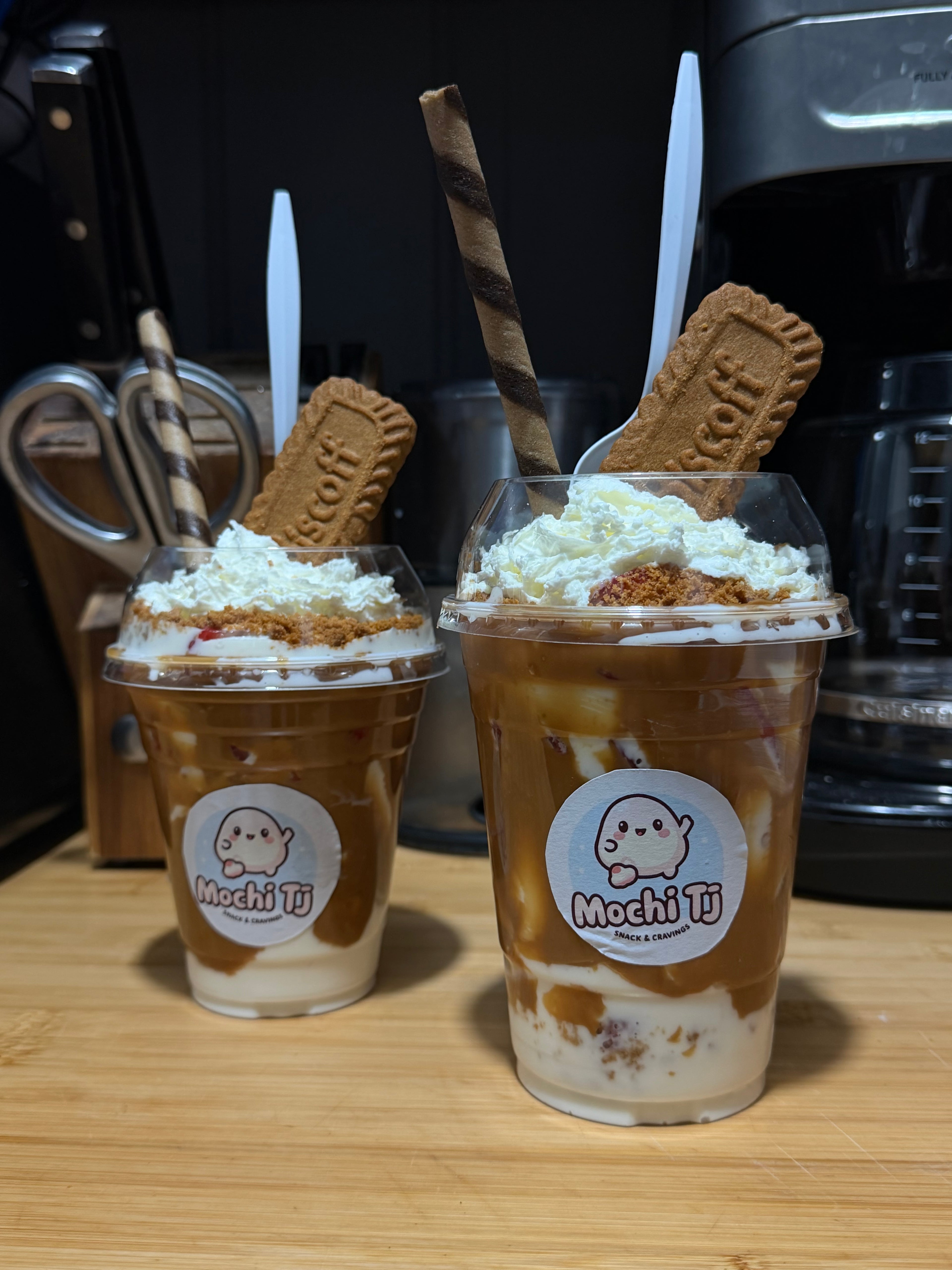 Fresas con crema de Lotus vaso chico