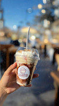 Fresas con crema sencillas vaso chico